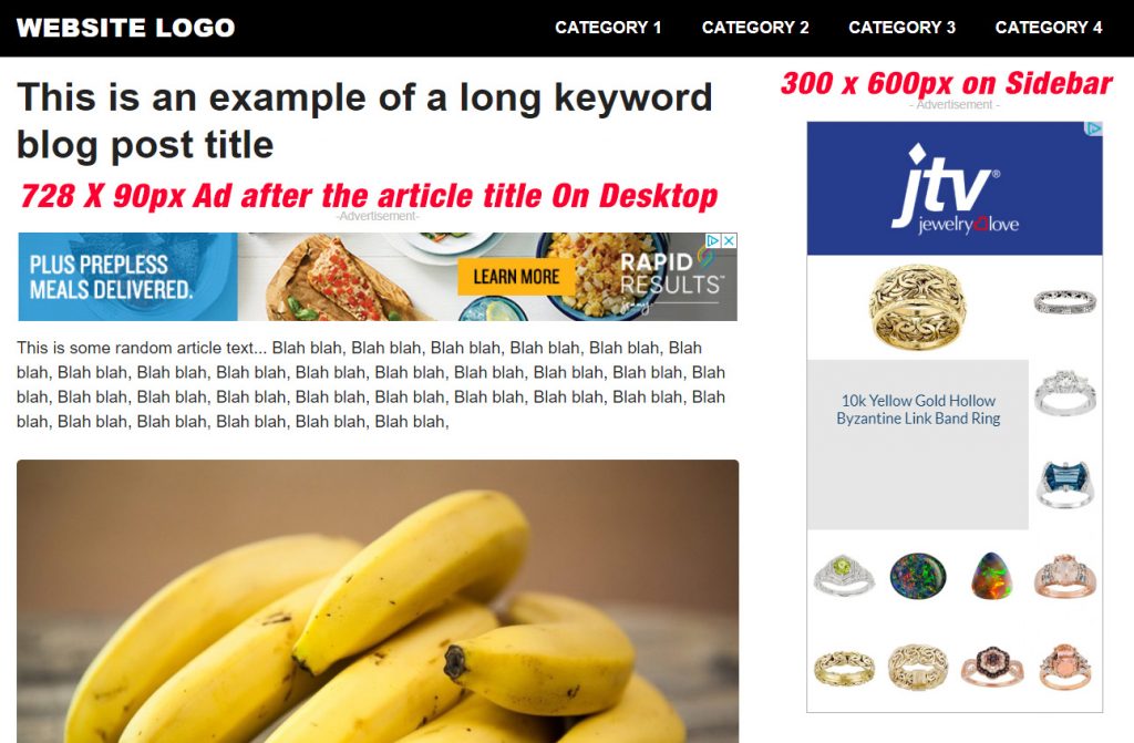 ตัวอย่าง AdSense