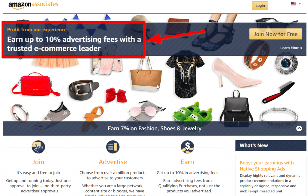 โปรแกรมพันธมิตร amazon เชื่อมโยง