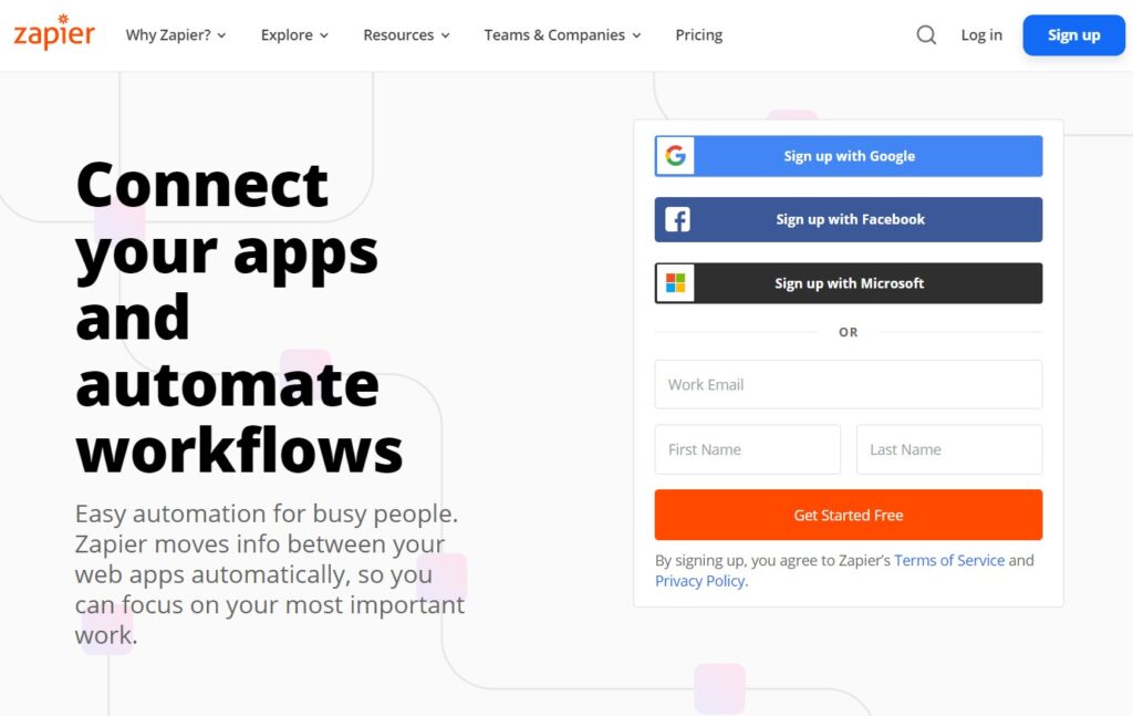 zapier - إحدى أدوات التسويق الرقمي الرائعة للشركات