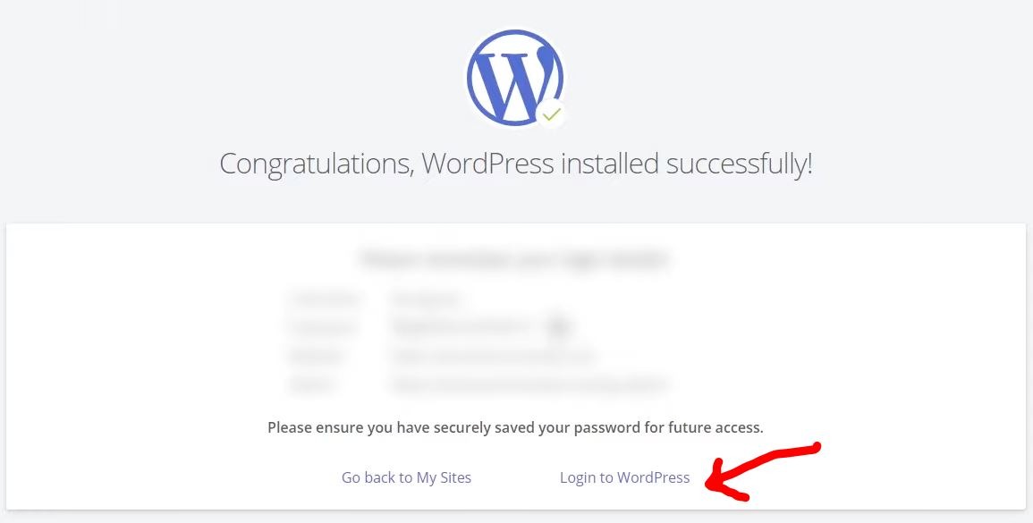 accesso al blog bluehost