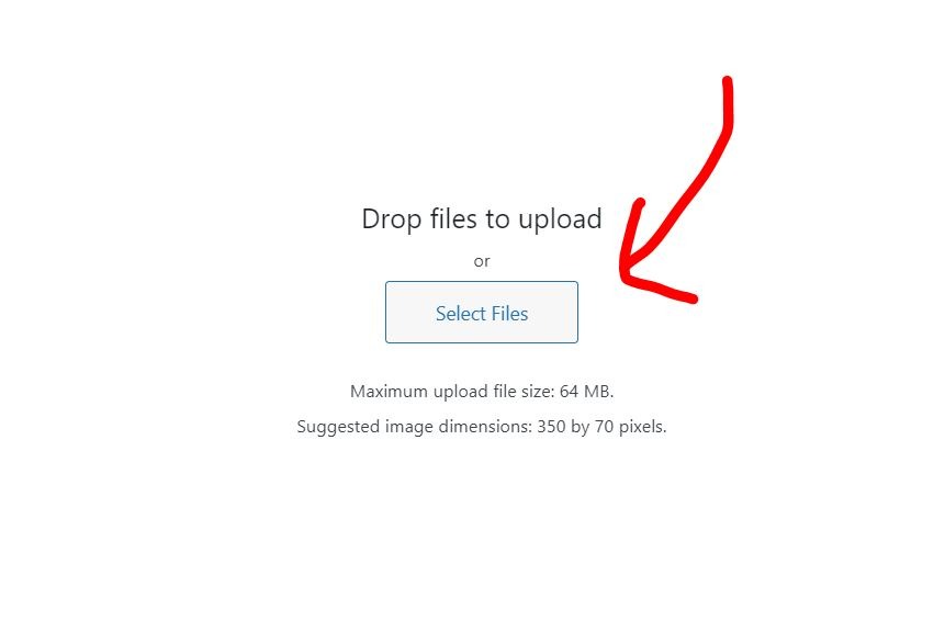 carica il logo per il tuo blog