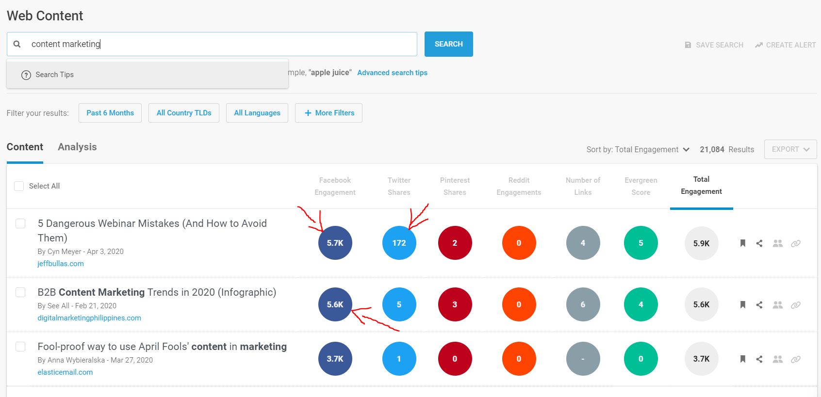 ใช้ buzzsumo เพื่อสร้างเนื้อหาที่ดีขึ้น