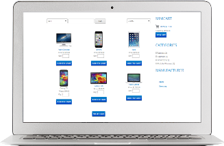 ビジネス製品リスト用のウェブサイトを開発する