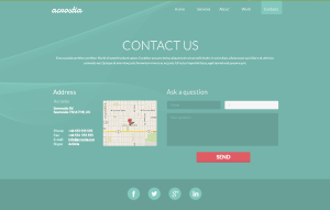 お問い合わせページ ビジネス Web サイトの開発