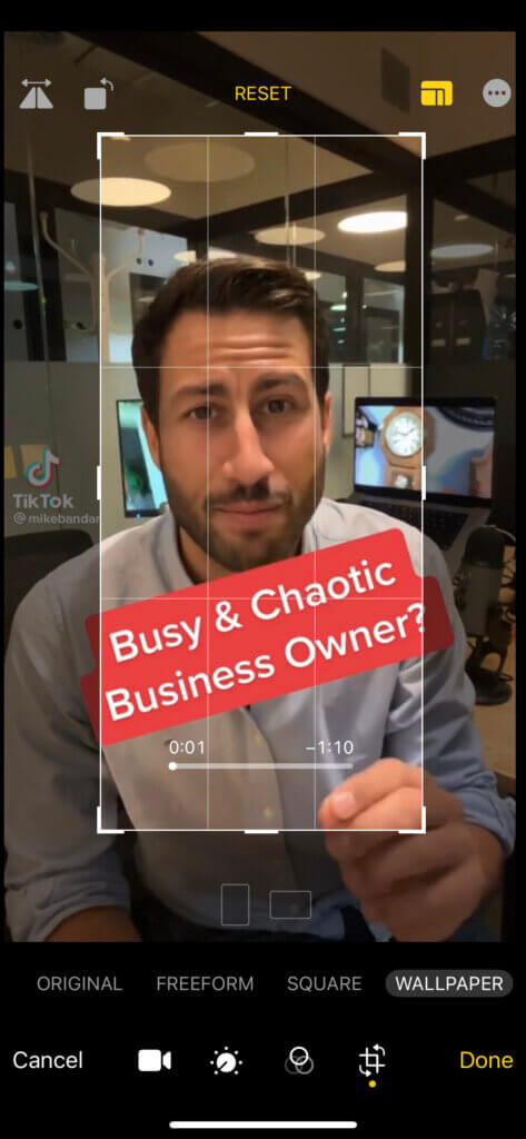 裁剪視頻以刪除 TikTok 水印