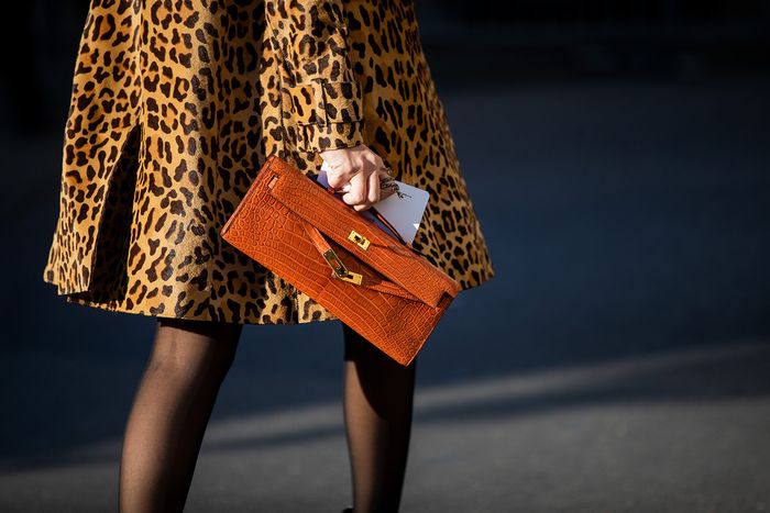 Hermes bolsa casaco de leopardo moda