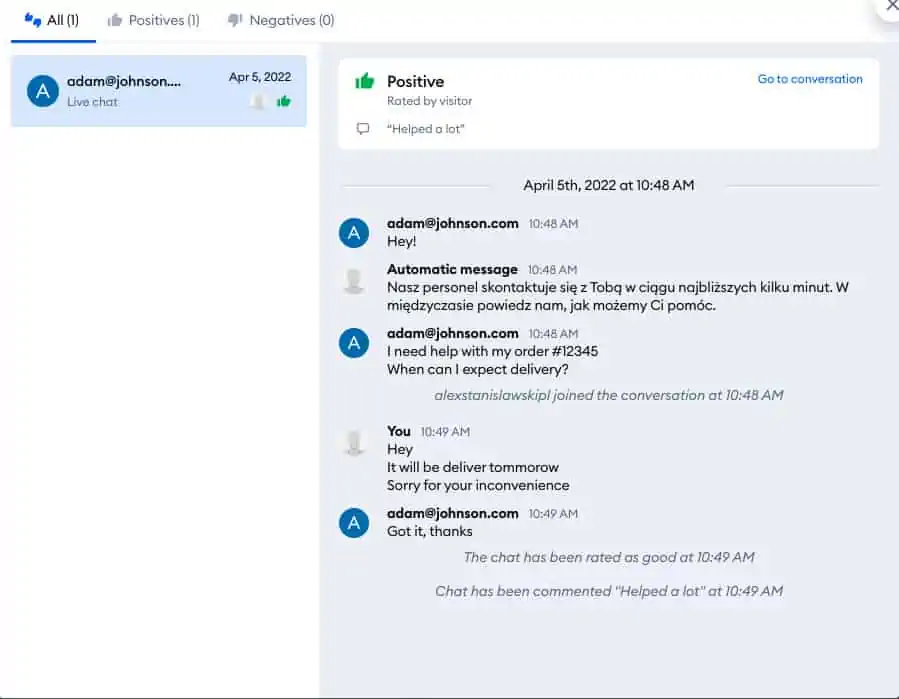 tidio check positive Bewertungen