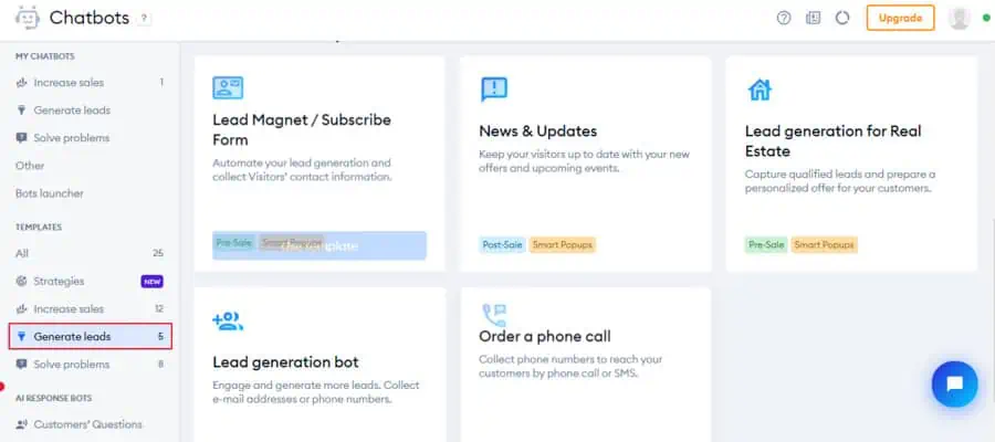 tidio generiert Leads