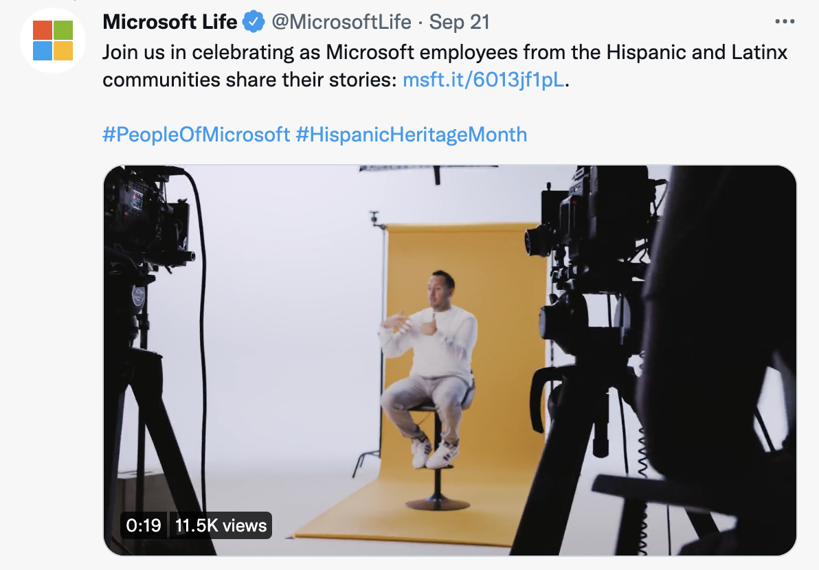 Warum ist Storytelling in Social Media wichtig? Geschichte der Marke Microsoft Life
