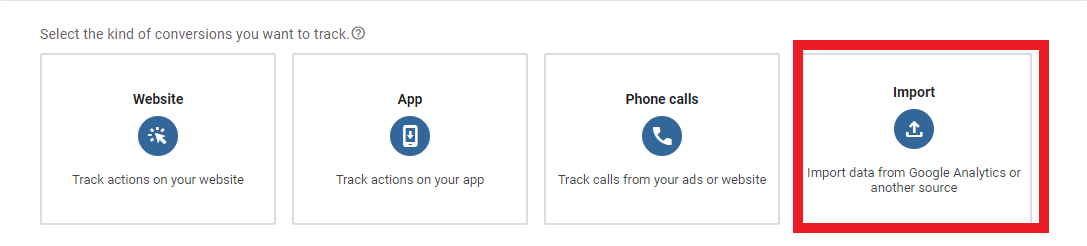 Conversion d'importation