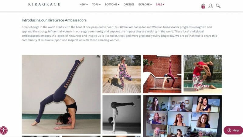 Strona internetowa Kiragrace