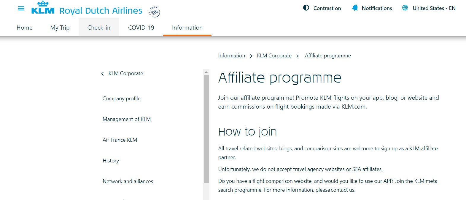  Klm Royal Dutch Airlines Affiliate Program