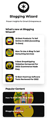 Asistente de blogs: enlace breve en la biografía