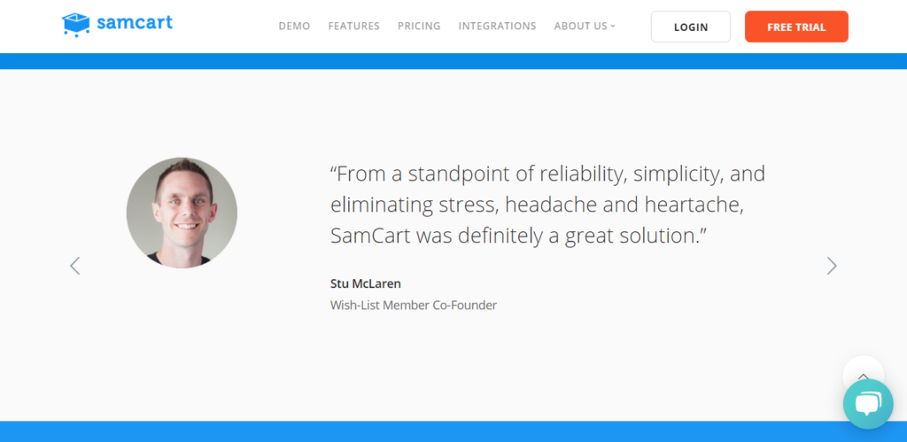 SamCart 客户评论