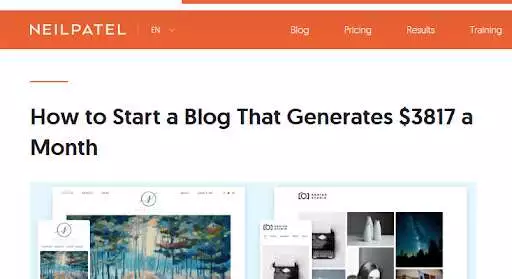 esempio di post sul blog