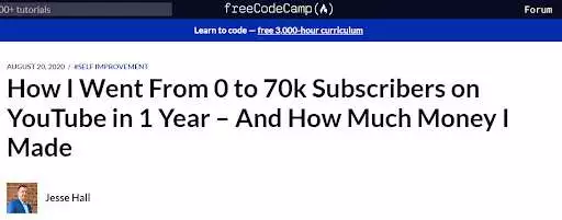 titolo di FreeCodeCamp