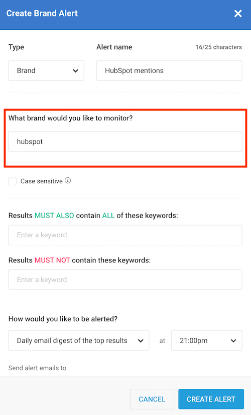 BuzzSumo - تنبيهات العلامات التجارية للمنافسين BuzzSumo - Competitor Brand Alerts