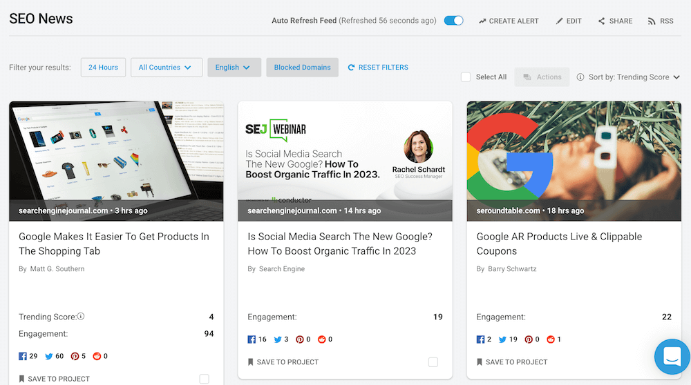 موجز أخبار تحسين محركات البحث - BuzzSumo SEO News Feed - BuzzSumo