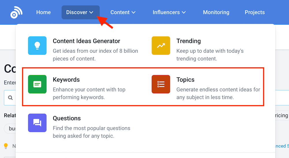 BuzzSumo - اكتشف الأدوات BuzzSumo - Discover Tools