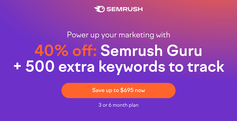 Semrush Black Friday 2022 Deal