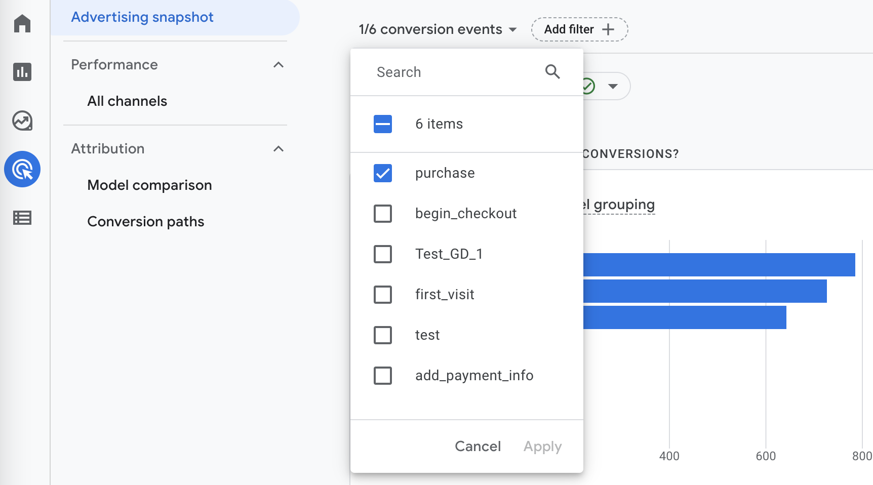 광고 스냅샷 GA4