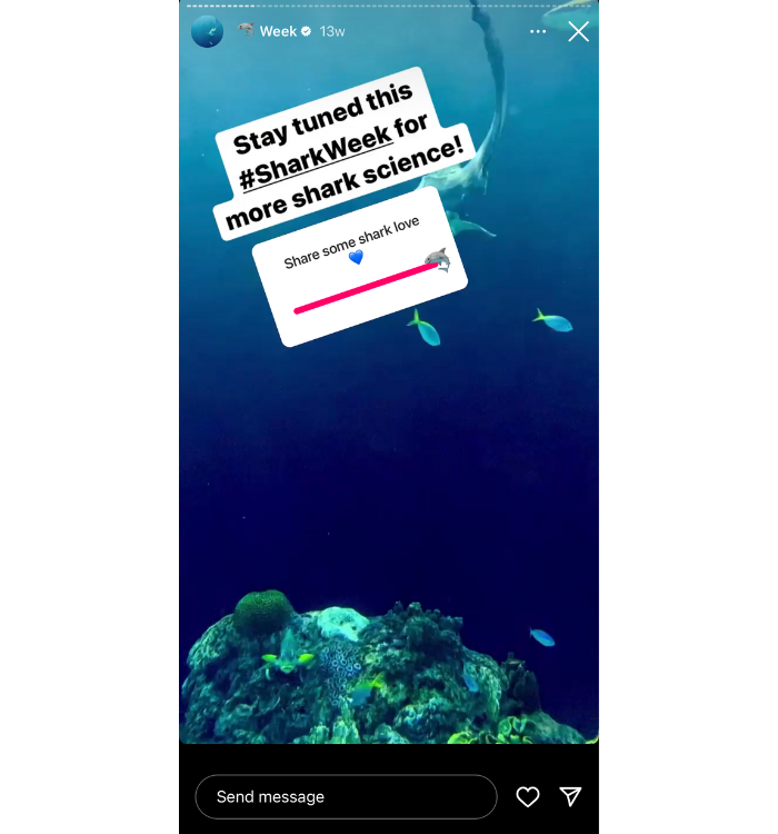 A Story by Shedd Aquarium 활용 및 슬라이더 스티커