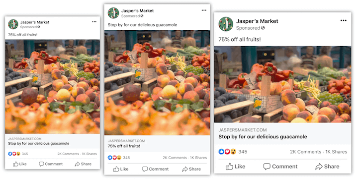 Facebook Advantage Plus Kampagnenbeispiel