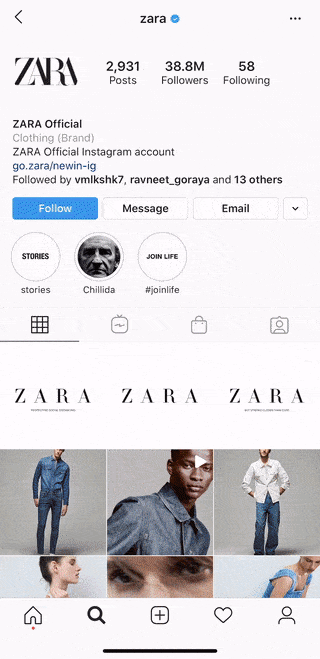 Instagram-Produktbeitrag