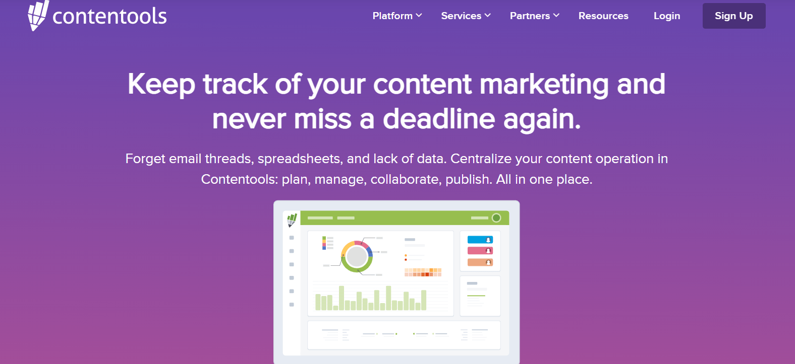 zrzut ekranu strony contentools