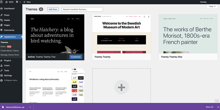 Twenty Twenty-Two のテーマ