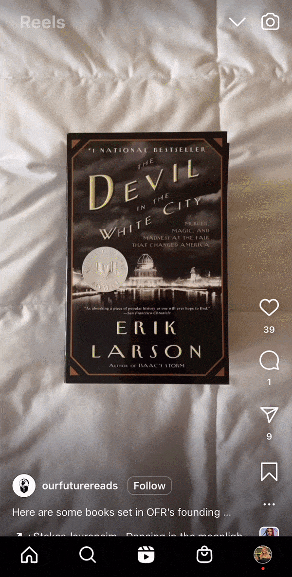 Flux de bobines Instagram