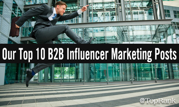 Steigern Sie mit unseren Top 10 B2B-Influencer-Marketing-Posts das Sprungbild des Geschäftsmanns