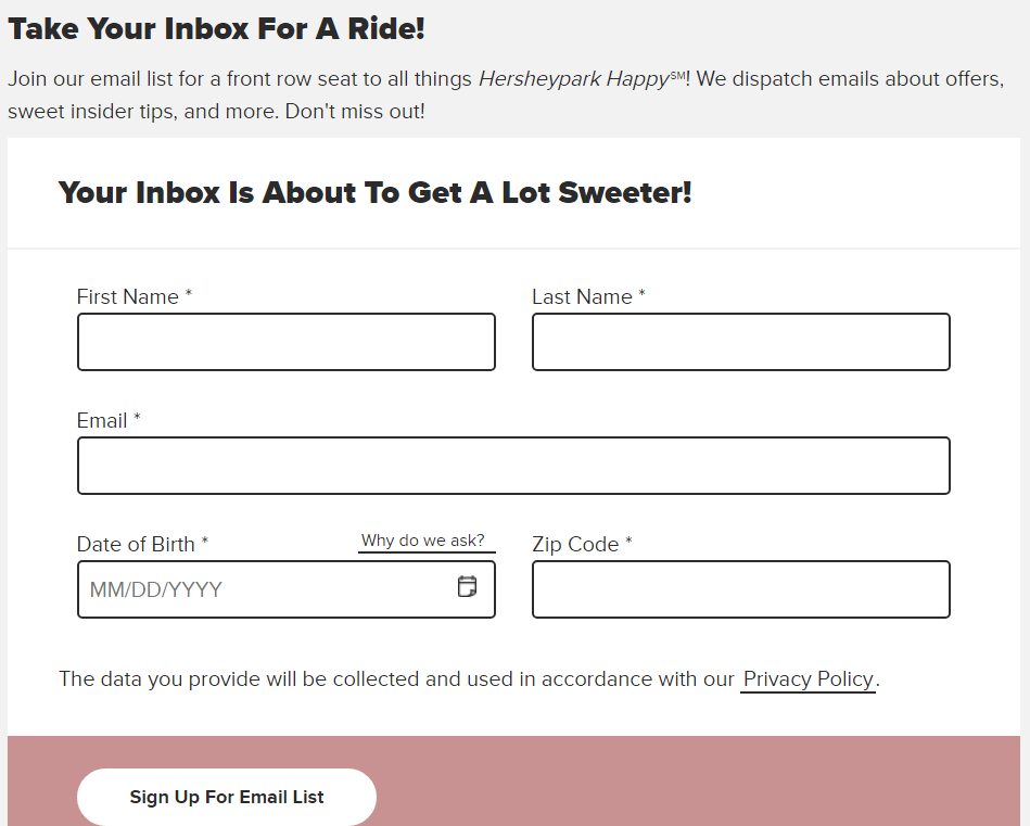 Formularz rejestracji e-mail
