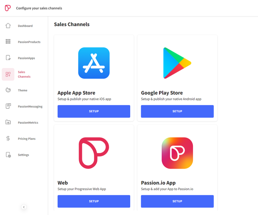 canales de venta passion.io