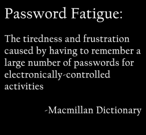 Определение усталости пароля из словаря Macmillan.