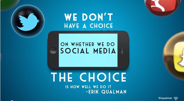 Цитата Эрика Куалмана о том, как хорошо работать в социальных сетях.