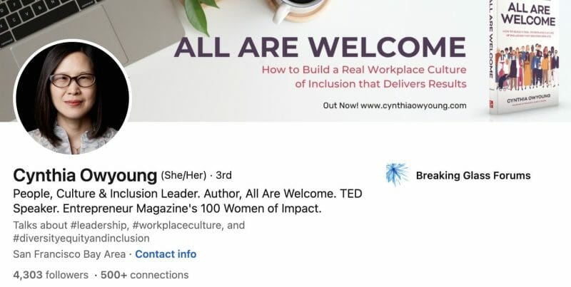 Cynthia Owyoung 링크드인
