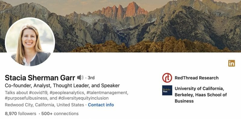 Stacia Garr 링크드인