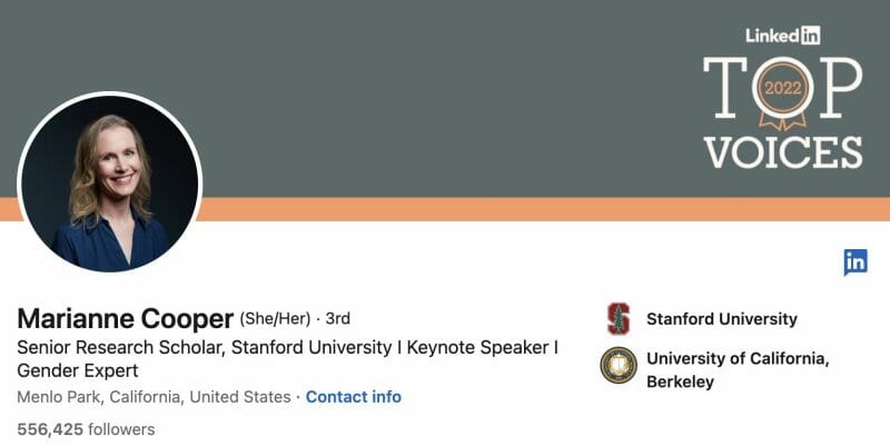 마리안 쿠퍼 Linkedin