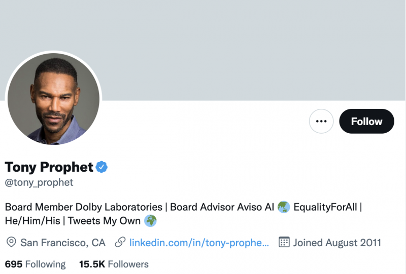 토니 예언자 트위터