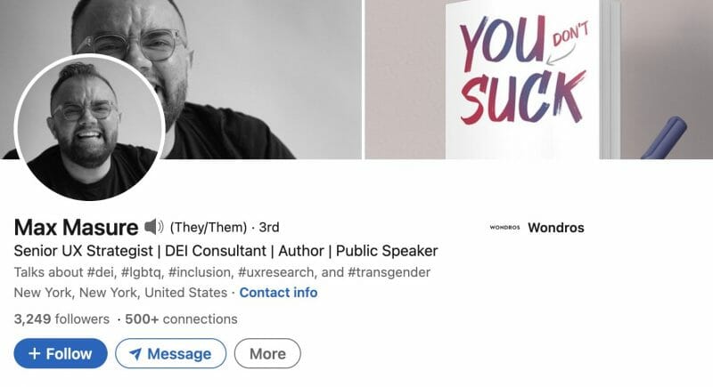 Max Masure 링크드인