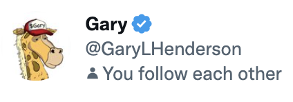 Gary Henderson nft Twitter pfp