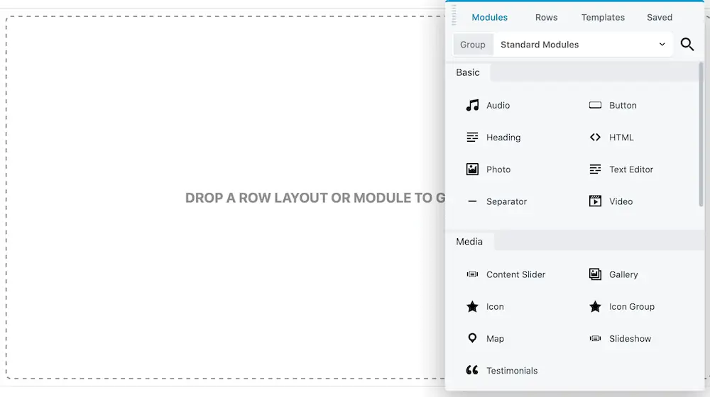 ビーバービルダーのメインパネル