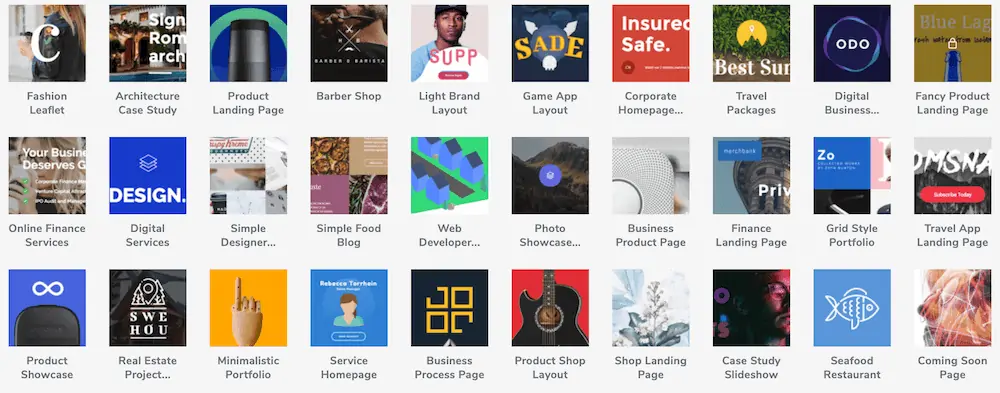 Visual Composer テンプレート