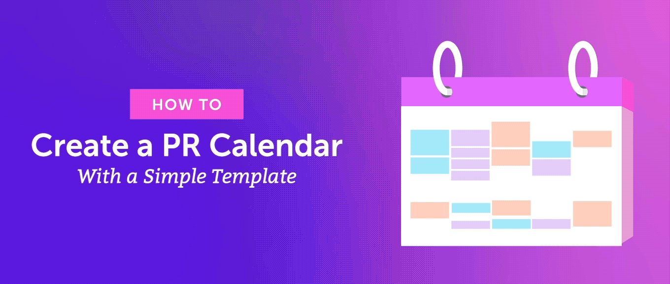 Come creare un calendario PR con un semplice modello di intestazione.