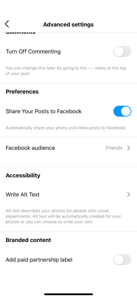 Tambahkan label kemitraan berbayar di instagram