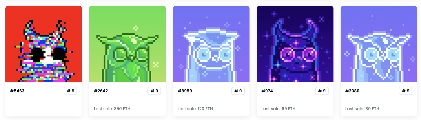 пример pfp moonbirds opensea минимальная цена