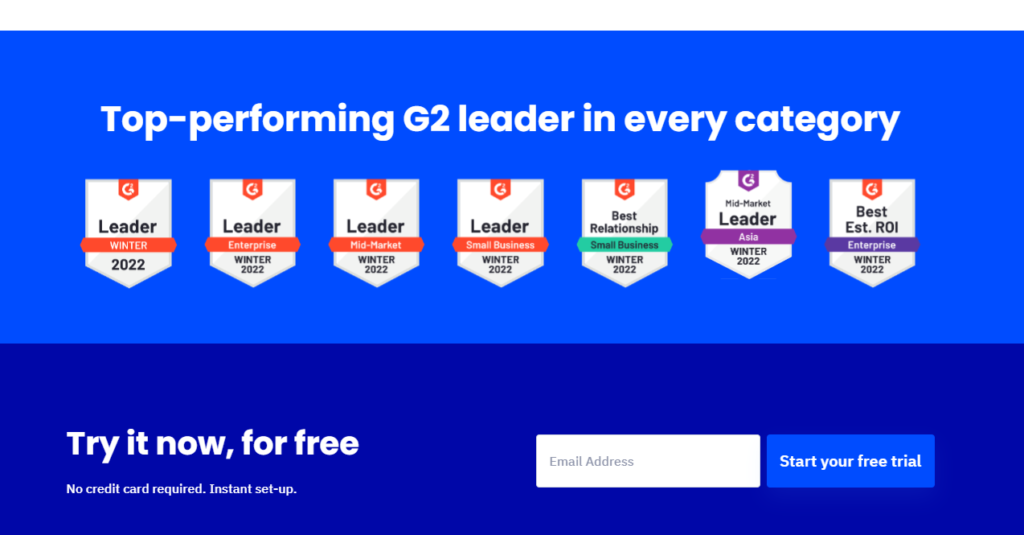 ActiveCampaign 号召性用语的屏幕截图