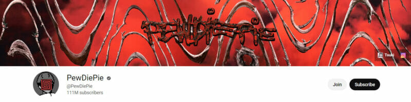 PewDiePie canal popular de youtube