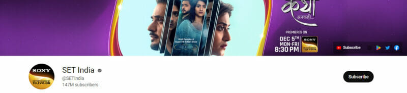 SET India canal popular youtube